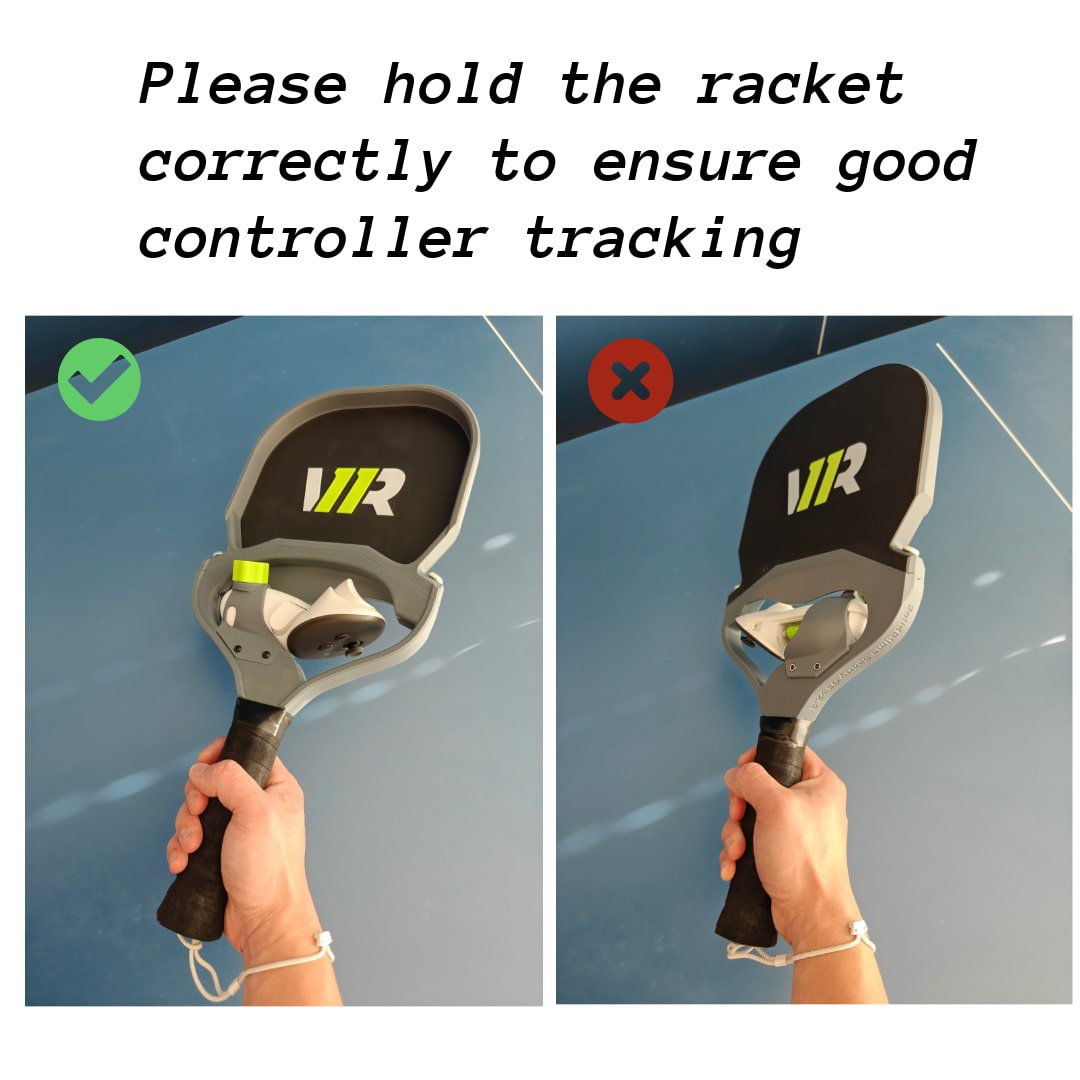 SolidSlime’s pickleball adapter for Oculus Quest 3/3S (US and Canada only)