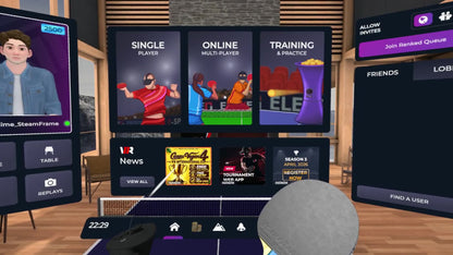 Official SolidSlime Eleven Table Tennis VR adapters for Steam Frame (US and Canada only)
